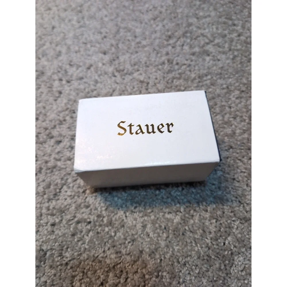 Stauer Quartz Digital Analog Black Rose Gold Tone Mens Wristwatch w/Box Chrono‎